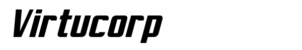 Virtucorp font preview